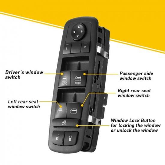 Master Power Window Switch for Dodge 2016 Ram 1500 2500 3500 4500 Driver Side