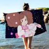 Bee And Puppycat Anime Big Microfiber Beach Towels Quick Dry Towel Sand Beach Towels Pool Towel for Travel Swim Pool Yoga