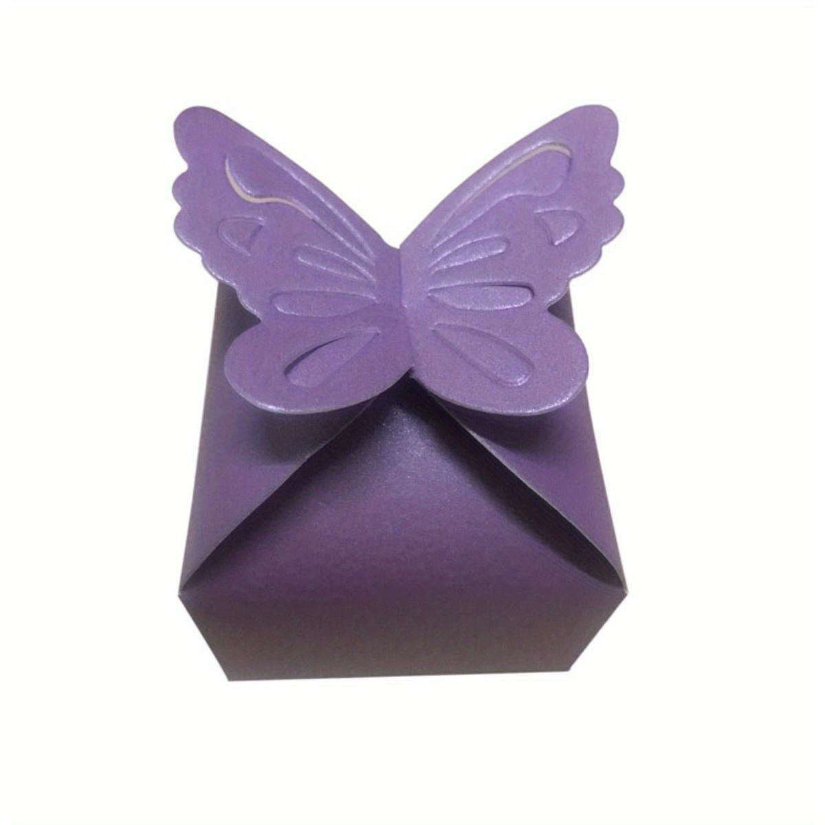 

20PCS Small Favor Boxes, Baby Shower Favor Boxes 3D Butterfly Candy Boxes for Wedding Birthday Party Gift Treat Box 20pcs фіолетовий