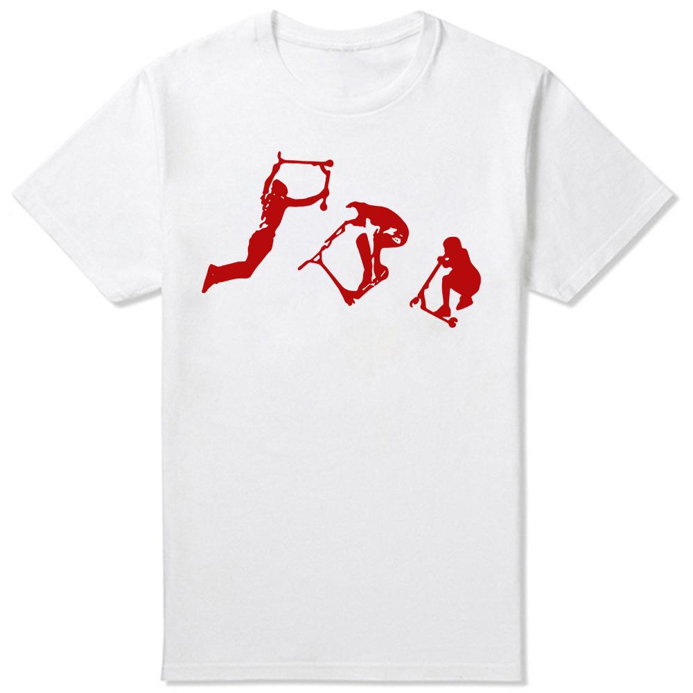 Roliga Stunt Scooter Scoot T-shirts Sommarstil Grafisk Bomull Streetwear Kortärmad Födelsedagspresenter T-shirt Herrkläder