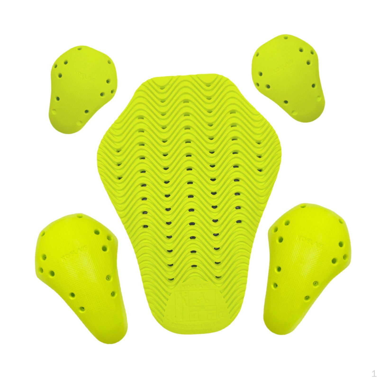 

5Pcs Motorcycle Jacket Armor Pads Back Shoulder and Elbows Pad Gear for Women