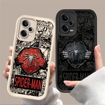 Etui Marvel Black Spider Man Komiksy Do Xiaomi Redmi Note 13 14 12 11 Pro Plus 5G 14S 12S 11S 10S 10 9 Redmi 14C 13C 12C 12 4G