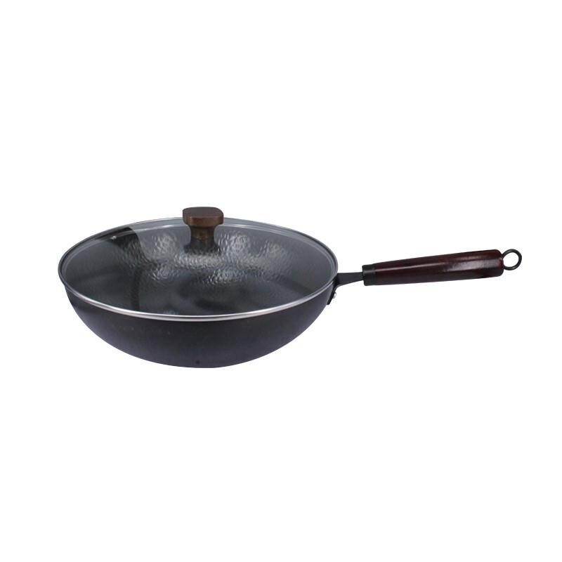 Ouraibo Hammered Cast Iron Wok