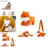 Cartoon Fox Schnauzer Golden Retriever Plush Backpack For Childrens Birthday Gift And Storage