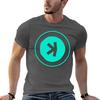 2024 summer t shirt KASPA Coin T-shirt edition korean fashion plain black short sleeves pure cotton tops streetwear