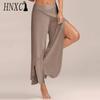 Chiffon Palazzo-Hosen in Übergröße mit weiter Schlaghose für Yoga und Freizeitkleidung in 10 Farben