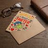 Mit Umschlag Vatertagskarte Lustiges Design Vatertagsgeschenke Cartoon Papa Grußkarte Geburtstag