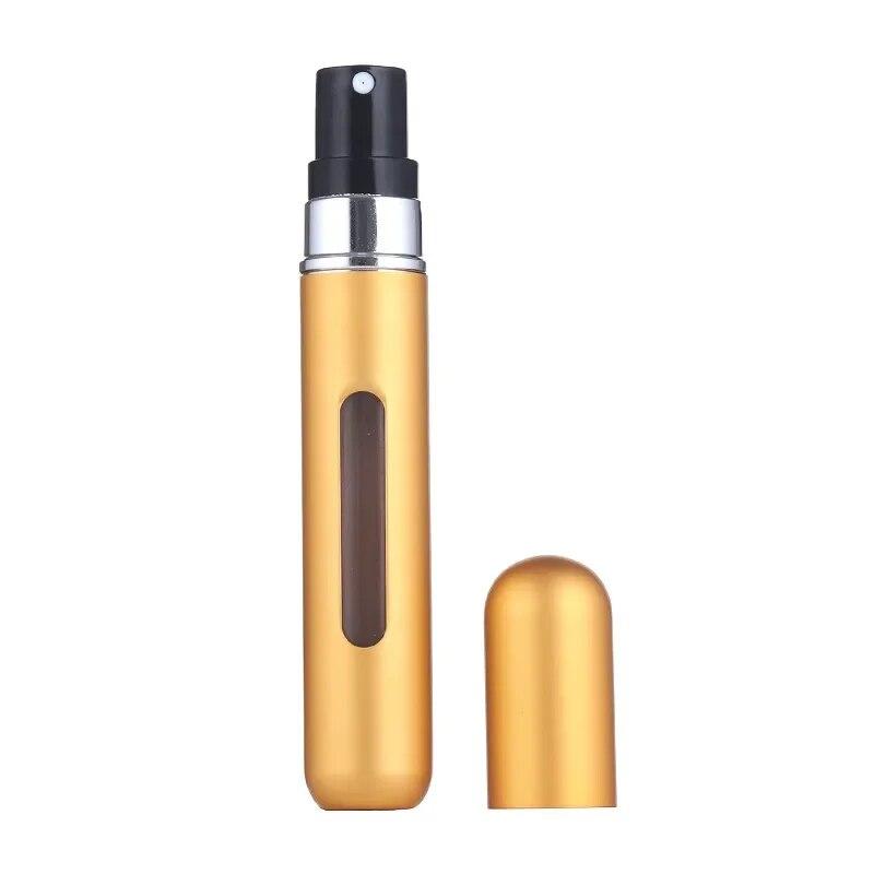 8ML přenosná cestovní mini malá nádoba z hliníkové peněženky tester Dekantační váleček na parfémy Nástroj na dávkování lahví Doplňovatelný sprej 1ks