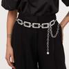 Hollow Out Body Link Belts Metal Body Chains Jewelry Casual Waist Chain Belt  for Jeans Dress
