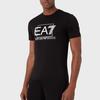 Emporio Armani EA7 SS23 Logo Print Casual Crew Neck T-Shirt Men tops Black 3RPT81-PJM9Z-1200
