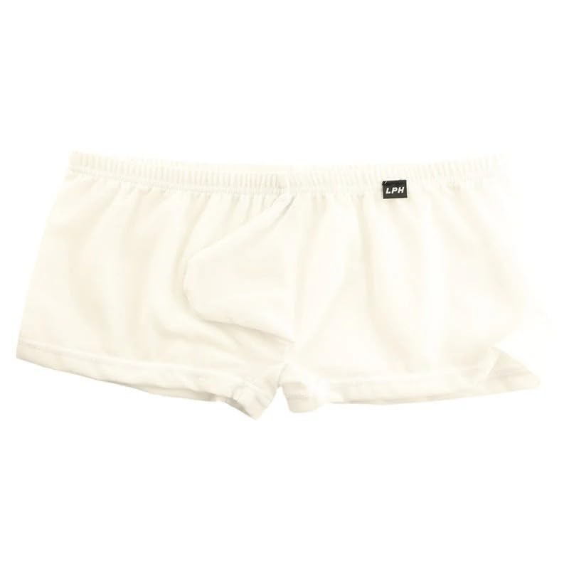 

La Pomme Boxer MFS Front 3D Pouch Boxer Made in Available in Two M and White Men s Shorts, Fabric, Low-Rise, Pointed, Style, Bikini, Japan, 628005, белый