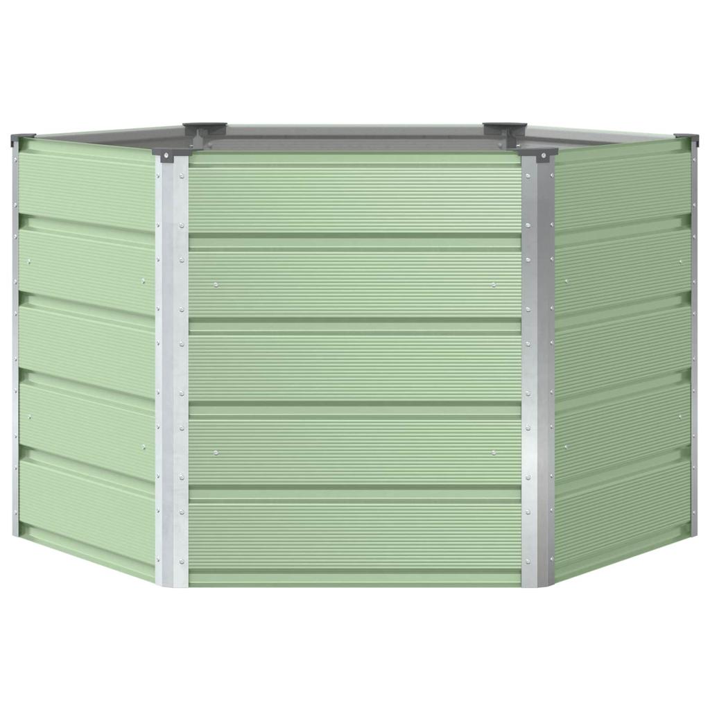 Planter Pastel Green 129 X 129 X 75 Cm Steel