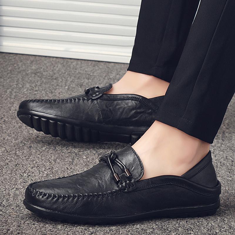 Fashion Lightweight Walking Shoes Men Anti-Slip Casual Shoes Men's Comfortable Loafers Slip-On Shoes Classic Driving Moccasins Flats