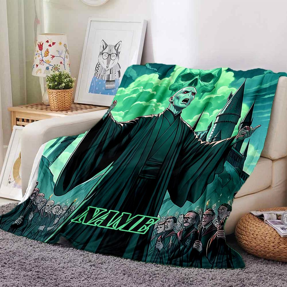 Custom Name Elegant Gothic Crest blanket for Couch & Bed, Plush Cozy Fuzzy Blanket Super Soft & Warm Blankets for Fall and Winter. 090874
