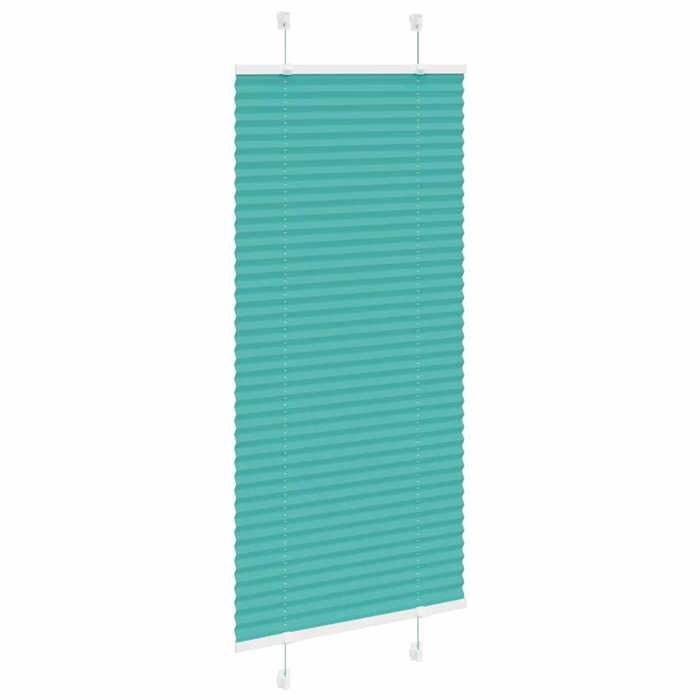 VidaXL Store plissé vert pétrole 65x150 cm largeur du tissu 64,4 cm, store plissé de fenêtre, store accordéon, store plissé 4015391