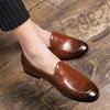 Foreign trade 2025 spring new men's casual leather shoes British fashion foot cover small leather shoes leather shoes