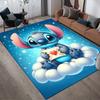 1pc Stitch Pattern Area Rug Soft Flannel Floor Mat for Living Room,Office,Bedroom and Carpet,Sofa Coffee Table Floor Mat