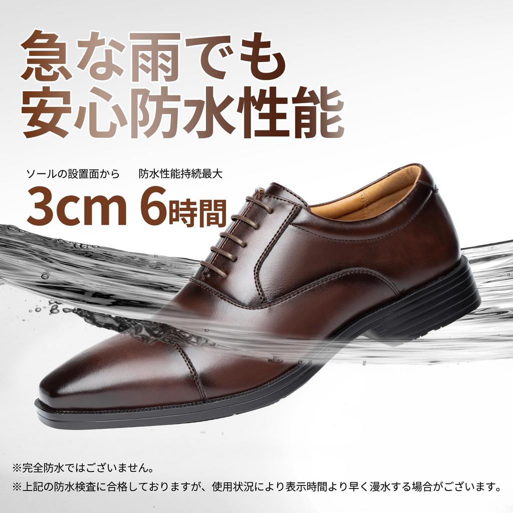 Business Running Leather Dress Genuine Straight Tip High Quality Easy to Inner High Quality No Dark [Foxlike] Shoes, Shoes, Men's Shoes, Leather,