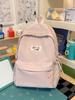 Schoolbag soft solid color soft waxy student small schoolbag girl daily class weekend girlfriend travel backpack