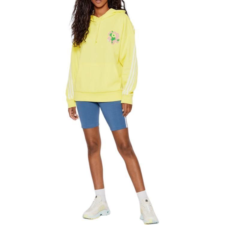 adidas Pullover Damen Gelb Mit Kapuze Moderat Andere HC4186
