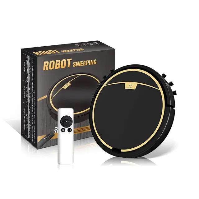 

Бытовой интеллектуальный робот-пылесос с дистанционным управлением для влажной и сухой уборки, автоматический подметальный робот-пылесос чёрный