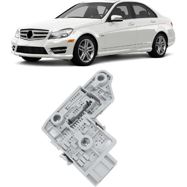 Tail Light Bulb Holder for C-Class W204 Saloon 2012-2014 Aluminum Rear Lamp Bulb Socket Replacement Direct Fit ABS Construction Secure Connection