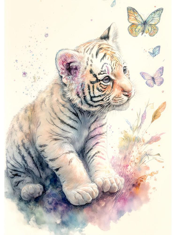 Aquarell Verträumte Tiere Poster Leinwand Malerei Niedlichen Tiere Bär Eule Löwe Nordic Wand Kunst Für Kind Kinderzimmer Home Decor