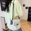Stylish Large Capacity Nylon Shoulder Bag In Trendy Solid Colors For Casual Commuting
