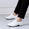 Scarpe da ballo in vera pelle quadrate da uomo ventilate scarpe da ballo suola morbida scarpe da ballo sociale sneakers in pelle per ballo latino pieghettate