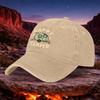 1pc Happy Camper Retro Style Unisex Washable Baseball Cap Casual Trendy Black Outdoor Hat For Camping Hiking Travel Sports