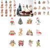 Christmas Cake Decoration Flags Set With Vintage Design For Holiday Parties
