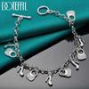 Shoes Bag Pendant Bracelet Silver Beautiful Jewelry