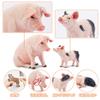 TOYMANY 8-Piece Farm Animal Figure Set, Pig Figures, Parent and Child Figures, Realistic Animal Models, Popular Animal Toys, Birthday Gifts,