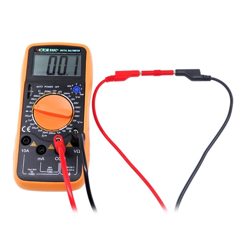 Bananenstecker zu Bananenstecker Messleitungssatz Stapelbare Bananensteckerdraht Messkabelleitung für Multimeter Elektrischer Messdraht