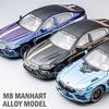 1:24 Scale M8 Supercar Alloy Car Model Toy Sound Light Pull Back Police Cars Metal Die Cast Vehicle Models Boys Birthday Gift