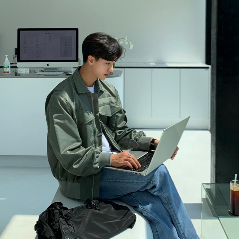 Jacket Men's New Pilot Uniform Jacket Korean Style Loose Casual Baseball Uniform