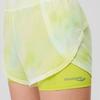 SAUCONY Low Rise Casual Knit Sports Shorts Women Shorts Yellow Green SC1249140A-PR61