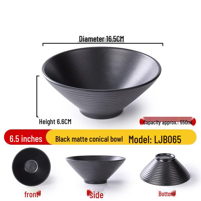 Jijun Commercial Melamine Conical Noodle Bowl