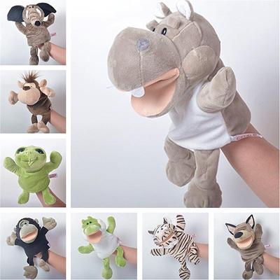 Animal Hand Puppet Plush Toy for Parent-Child Interaction - Storytelling Glove Doll with Movable Mouth