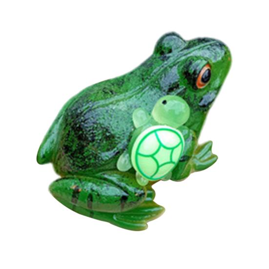 

Садовый орнамент из смолы лягушка черепаха скульптура дворовое искусство фигурка газон сад патио балкон наружный декор зелёный