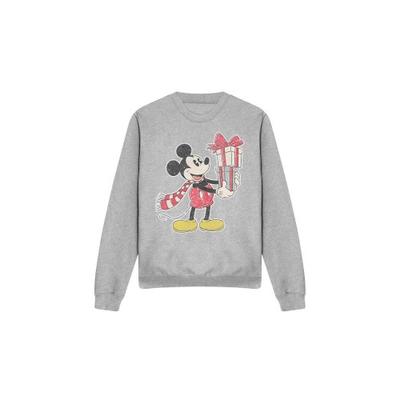 Disney Unisex Adult Mickey Mouse Present Christmas Sweatshirt