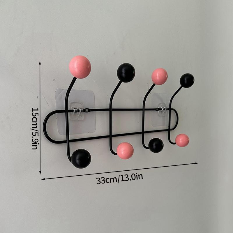 Key Storage Hook Multi-functional Hook Coat Living Room Bedroom Storage Hooks Wall Non-marking Decoration Accessories