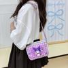 Kuromi Childrens Cute Girls Shoulder Bag With Animal Print For Daily Use