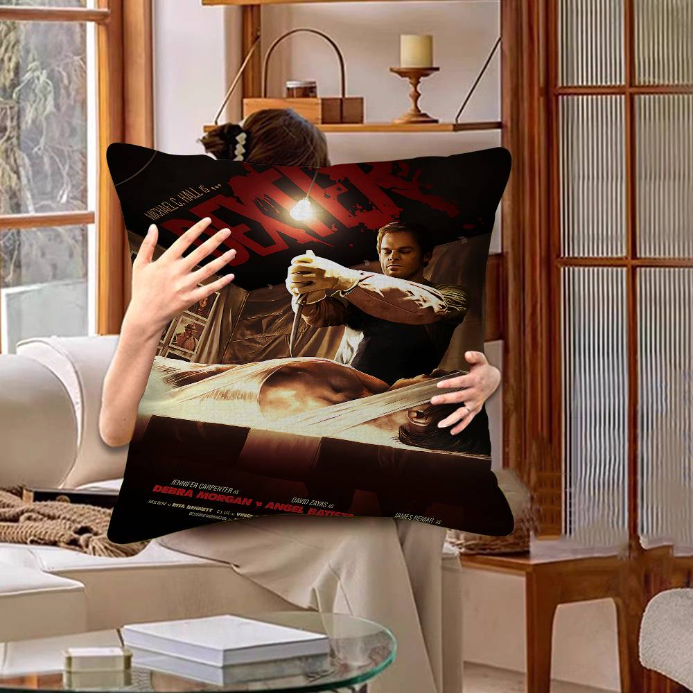 

Dexter Movie Personalized Pillow Cover Kids Bedroom Wild Party Decor Pillowcase Kid Birthday Shower Gift 30cmx30cm