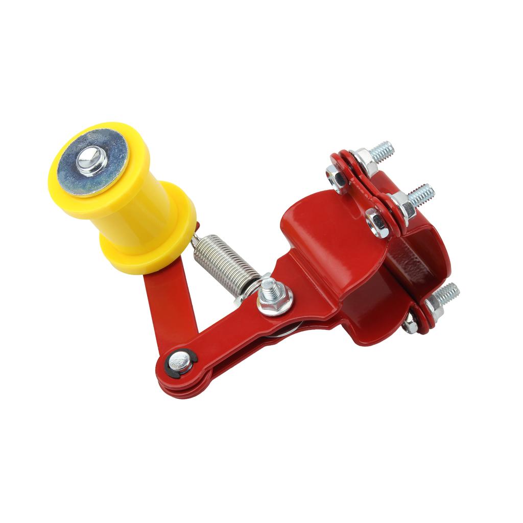 Motorcycle Chain Adjuster with Guide Wheels Bolt Auto Adjuster on Roller for 50cc-500cc ATV Electric Bike Scooters Accessories