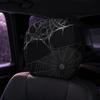 2PCS Cool Decorations Car Pillowcase Spider Web Car Seat Headcover  Gift for Car Lover