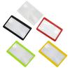 3X PVC Fresnel Lens Magnifier Pocket Credit Card Size PVC Frame Lightweight High Safety Square Lens Shape Magnifier
