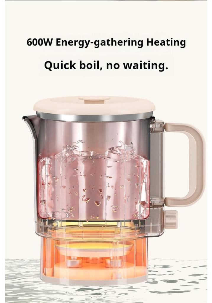 Compact 0.8L Portable Folding Electric Kettle: Ideal for Home, Travel, Dorm, or Hotel.