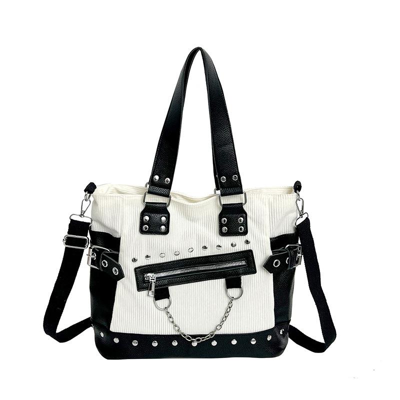 Women's Large Capacity Single-shoulder Crossbody Bag with Stylish Zipper Handbag Tote Bag