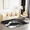 Gaming Controller Rug - Washable Video Game Carpet for Bedroom & Living Room, Black Gamer Floor Mat, Boys Game Room Decor